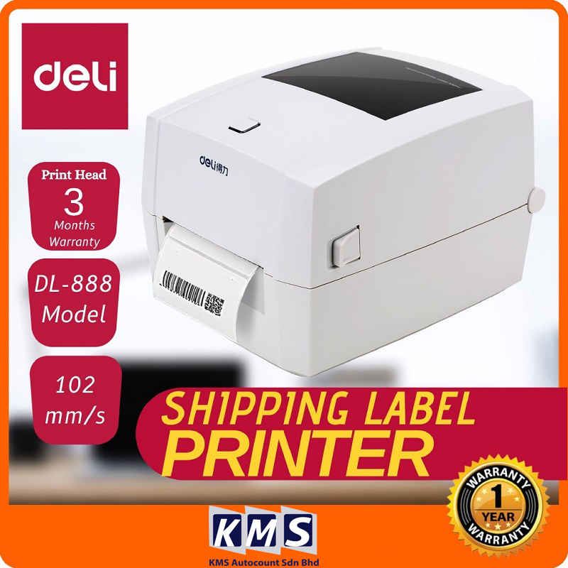 DELI Shopee Lazada DL888D Thermal Label Printer to Print Air Waybill
