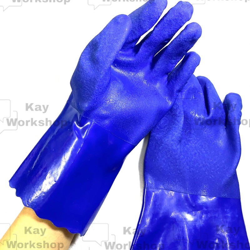 Glove Rubber Sarung Tangan Getah Tebal Sarung Tangan Motong Getah Biru Shopee Malaysia