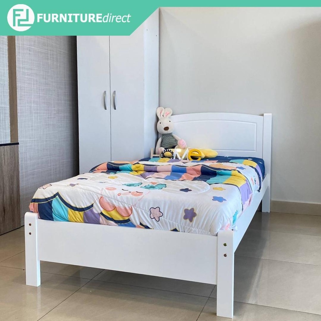 Furniture Direct THOMAS single bed frame wood/ katil single kayu/ single bed/ wooden single bed