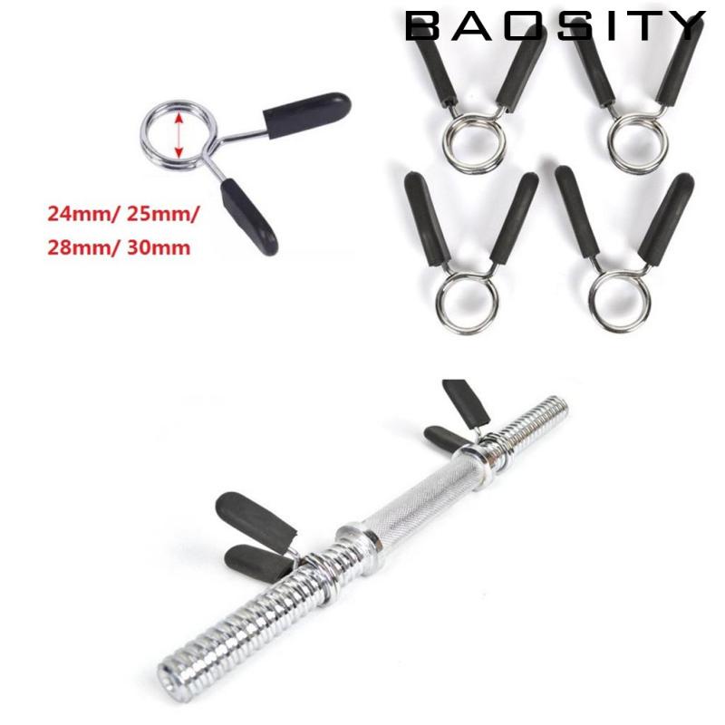 [BAOSITY*] Barbell Spring Clip Dumbbell Bar Collar Clip Weight Lifting ...