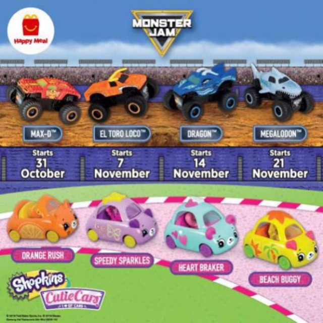 happy meal monster jam 2019