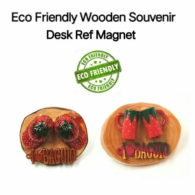 Wooden Souvenir Ref Magnet Eco Friendly.
