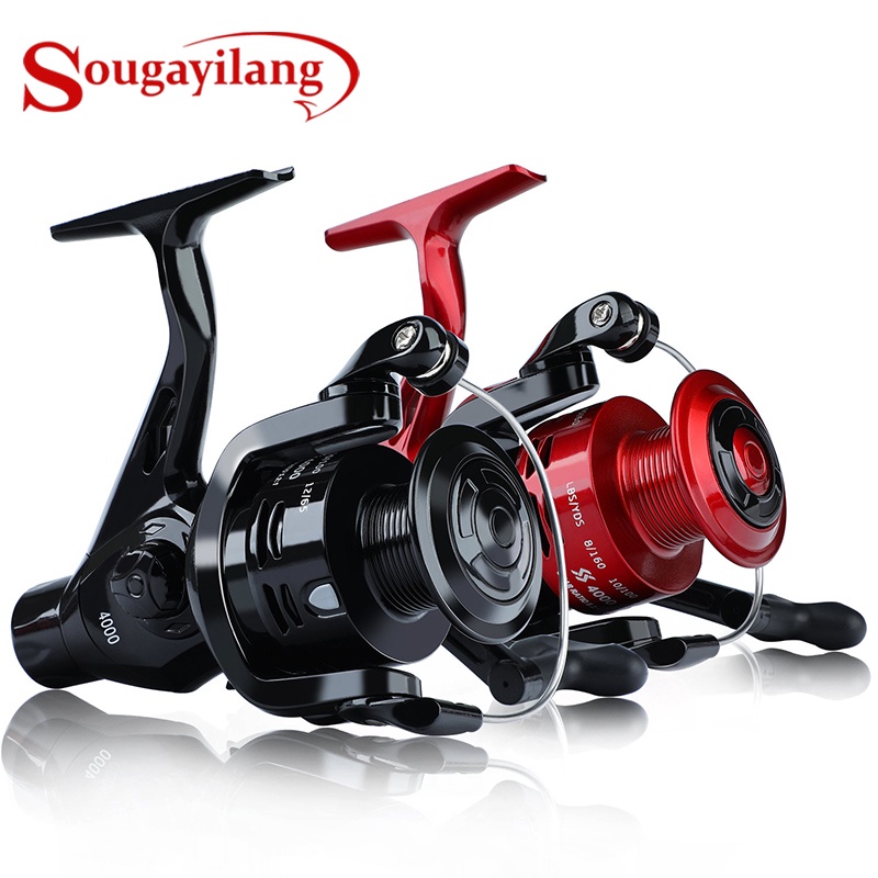Sougayilang 4000 Series Fishing Reel 4BB 5.2:1 Gear Ratio Lightweight Drum Spinning Reel