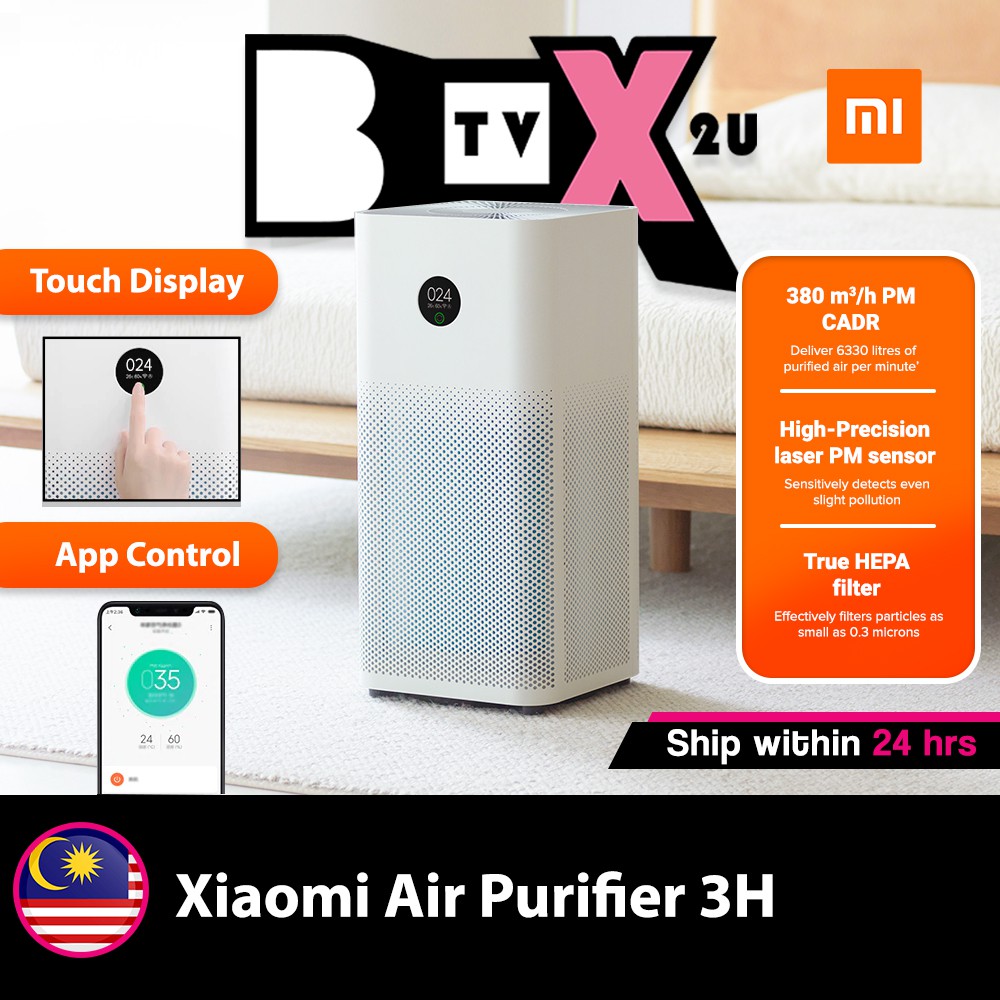 Ready Stock🇲🇾 XIAOMI Air Purifier 3H Mi Purifier 3 Smart Home Apps