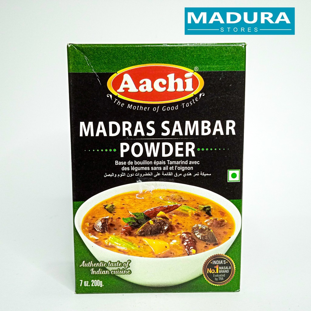 Aachi Madras Sambar Powder (Serbuk Kari Dhal Madras) 200g Shopee Malaysia