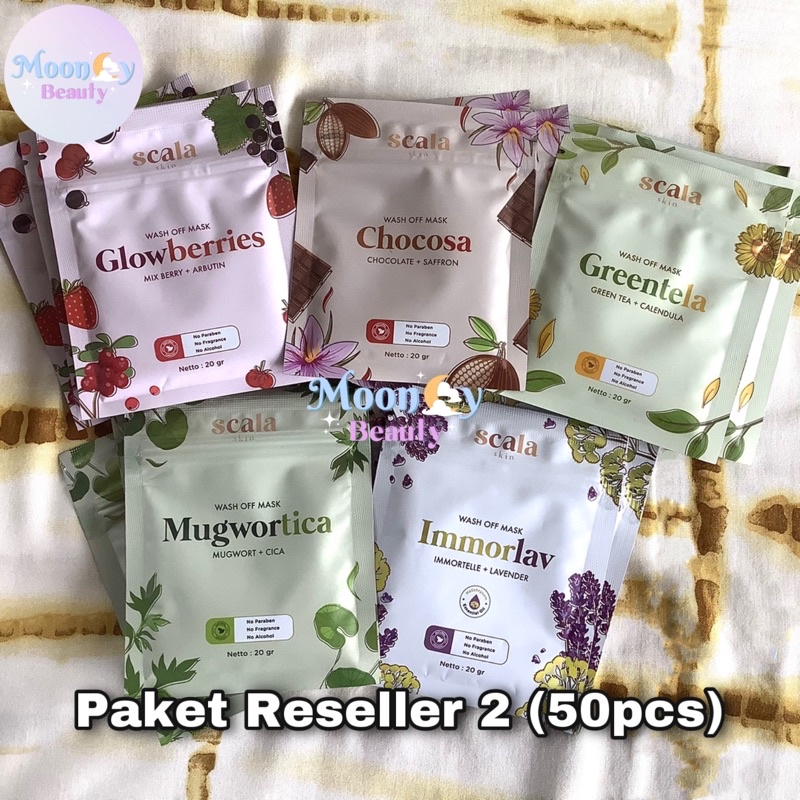 Reseller Package 2) 50pcs Premium Natural Face Mask by Scala Skin | Shopee  Malaysia