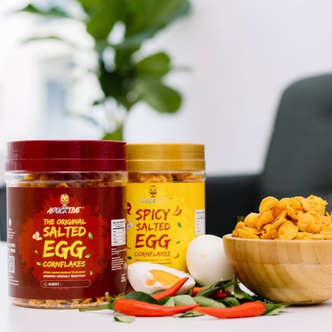 ADUCKTIVE SPICY / ORIGINAL SALTED EGG CORNFLAKES CLEARANCE STOCK