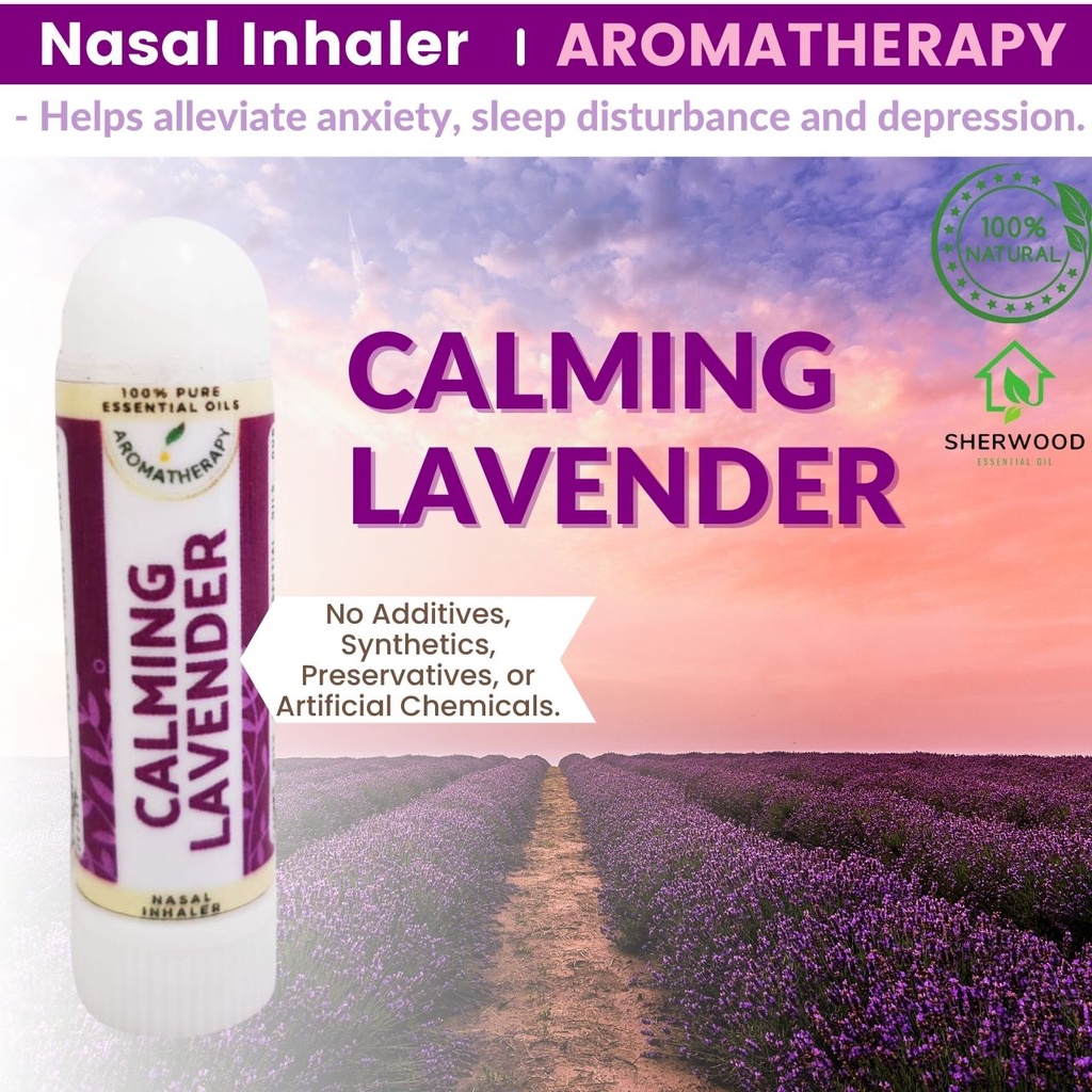 Calming Lavender - Aromatherapy Inhaler / 100% Pure and Quality Essential Oil