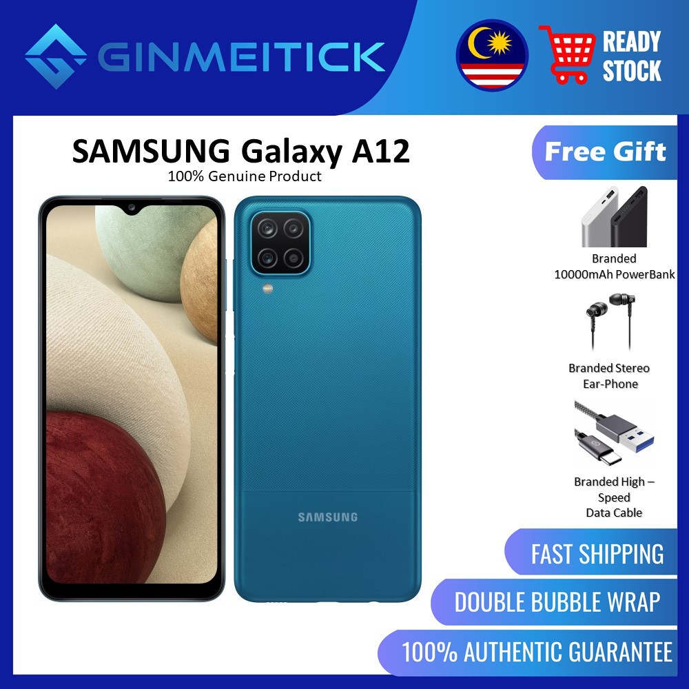 Samsung A12 Smartphone 6gb Ram 128gb Rom Shopee Malaysia