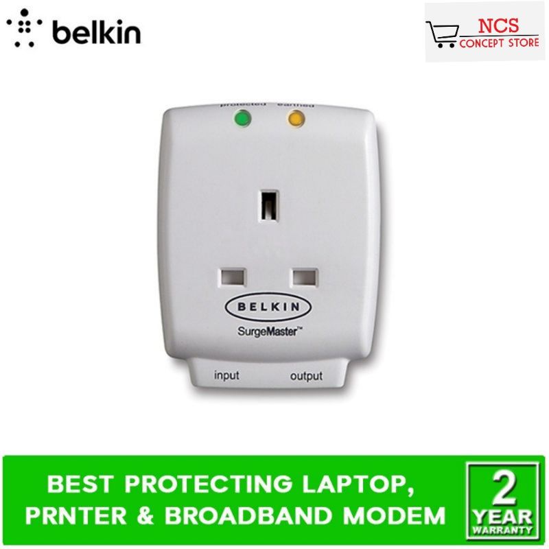 ❤️100% Original BELKIN Single Socket Surge Protector F9H110VSACW
