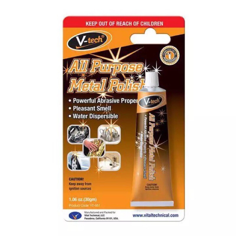 Vtech All Purpose Metal Polish (VT551) 30gm Shopee Malaysia