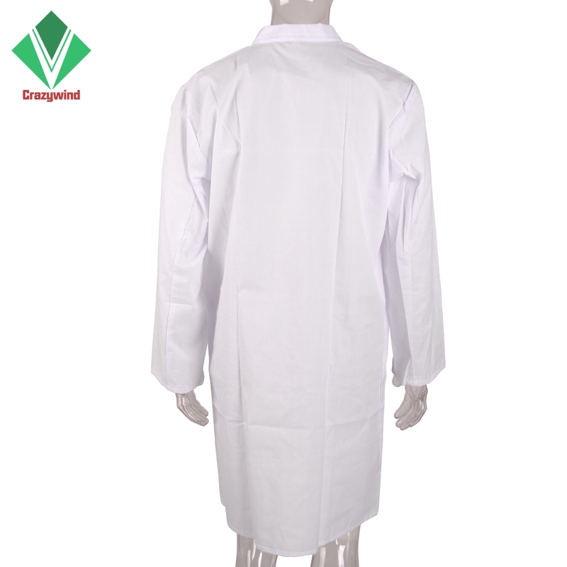 White Lab Coat Hygiene Food Industry warehouse Laboratory Doctors Medical Coat 