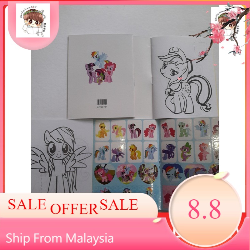 Buy Pony Barbie Ultraman Doraemon Frozen Coloring Colouring Book Buku Mewarna Seetracker Malaysia