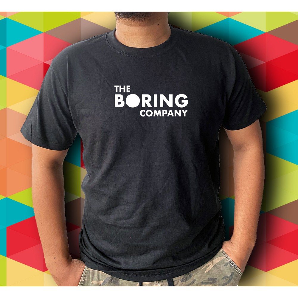 The Boring Company logo T-Shirt kain berkualiti sejuk dan sedap dipakai ...