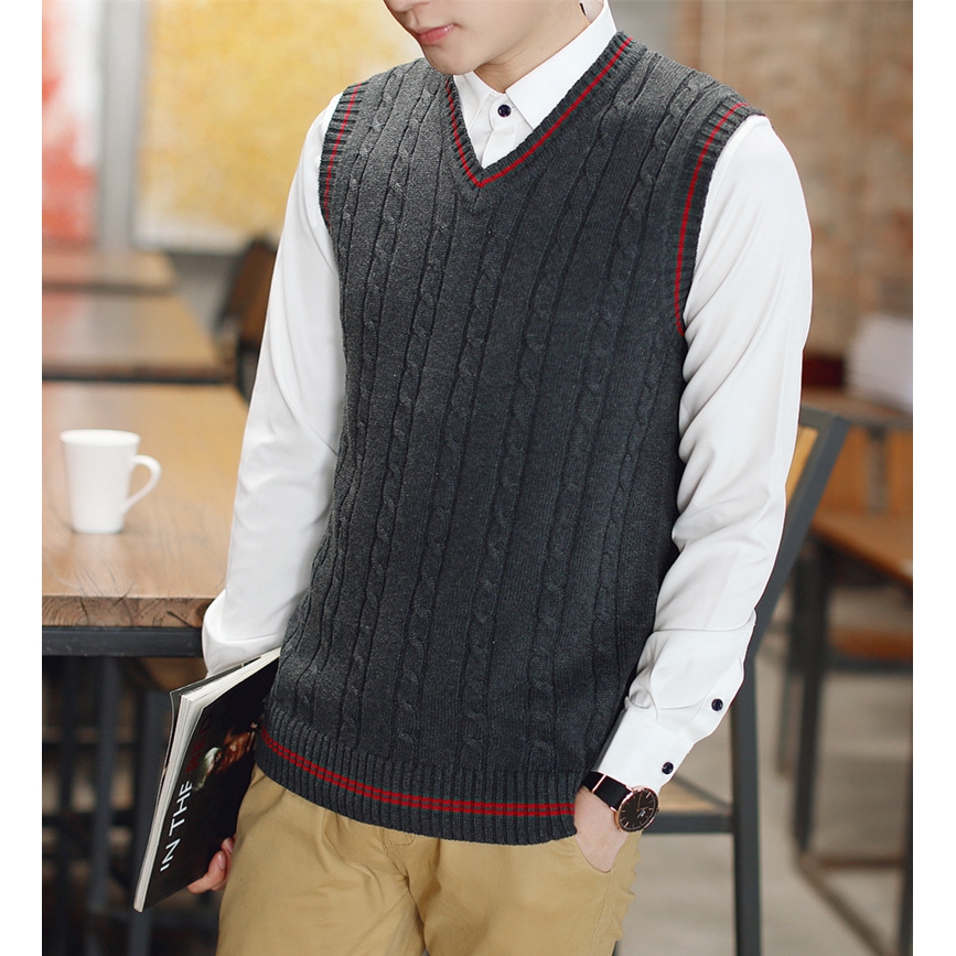 knitted vest mens