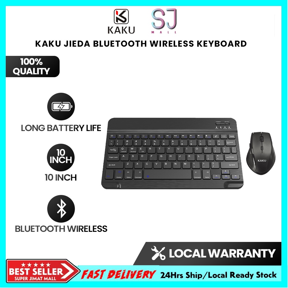 KAKU JIEDA 2.4Ghz Wireless Keyboard No Delay Bluetooth Keyboard