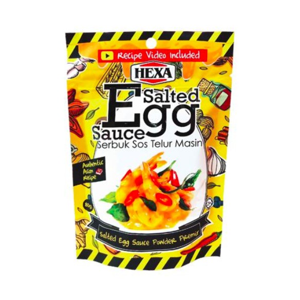 Hexa Salted Egg Sauce Powder Premix 80g Halal Serbuk Telur Masin Shopee Malaysia