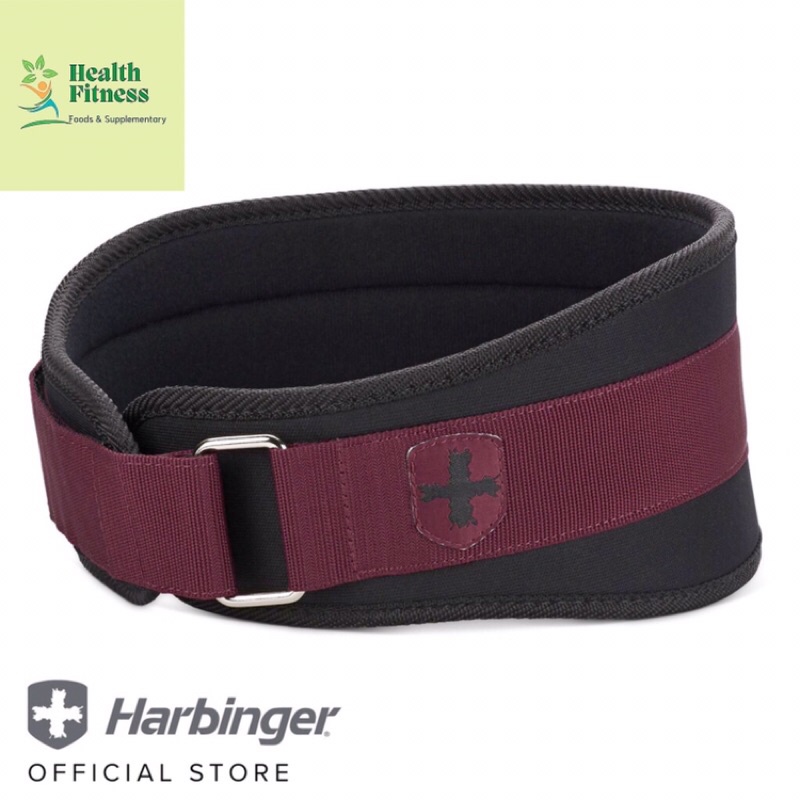 Authentic Harbinger Women's Foam Core Lifting Belt Pink (5") - BLACK /MERLOT COLOUR