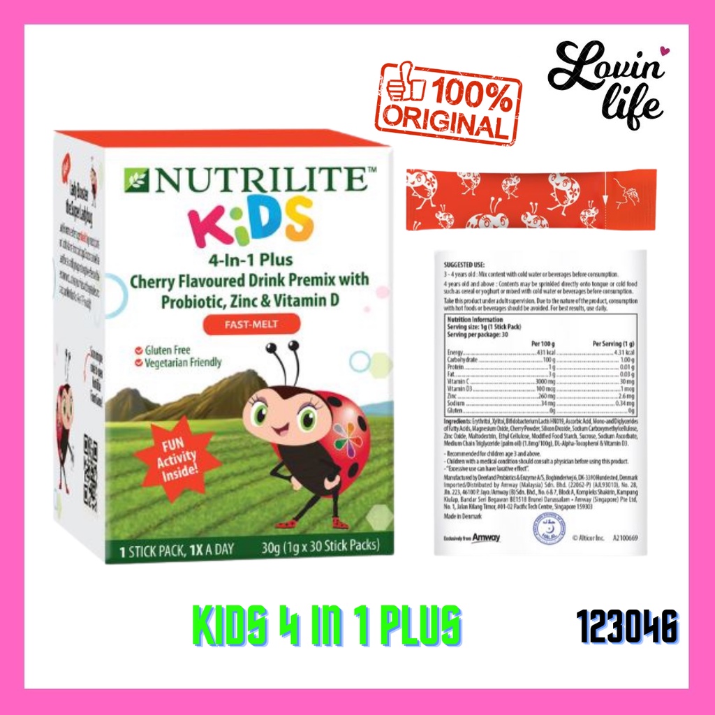 Platinum Seller Nutrilite Kids 4 In1 Plus Vitamin C and D3, Zinc and ...