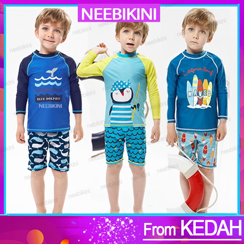 Boy swimwear swimming suit baju  berenang kanak2 lelaki  