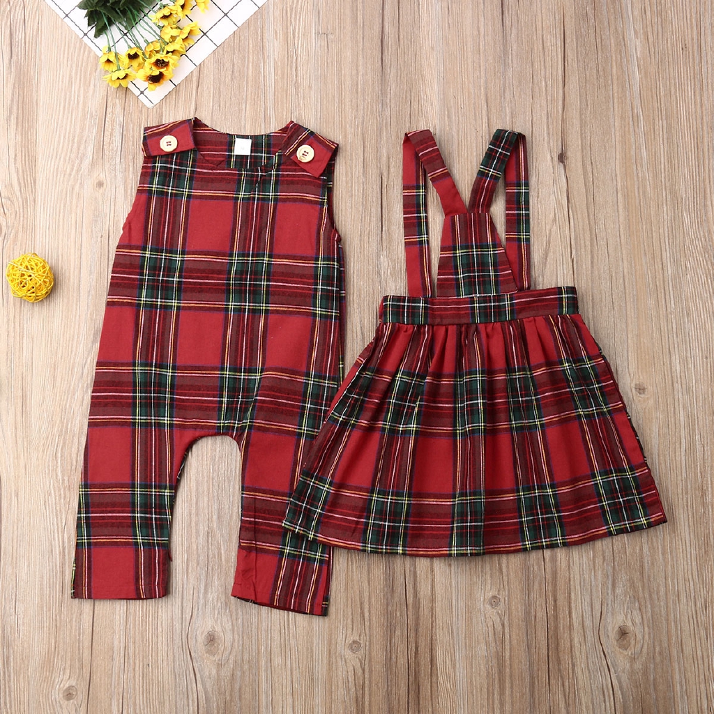 baby girl plaid outfit