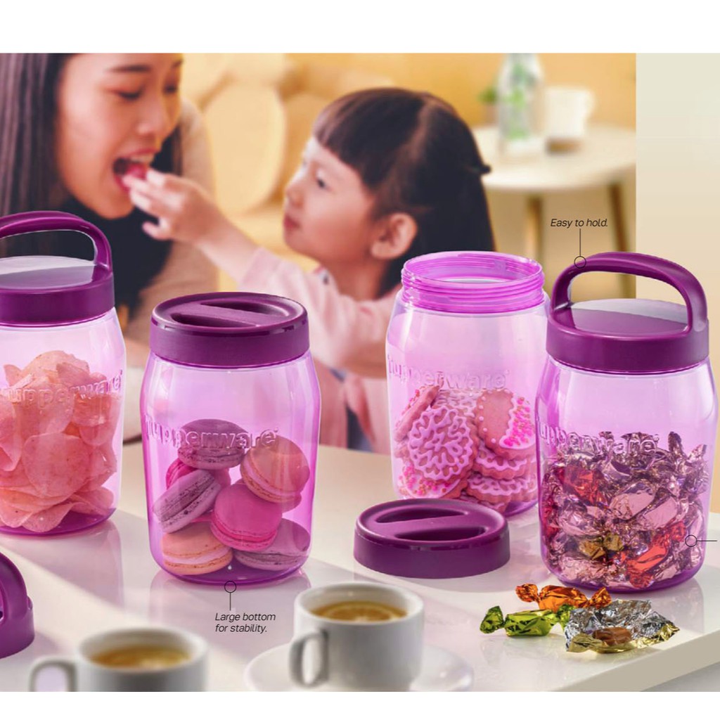 Tupperware Universal Jar 1.5L - Handle Seal / Flat Seal (Purple)