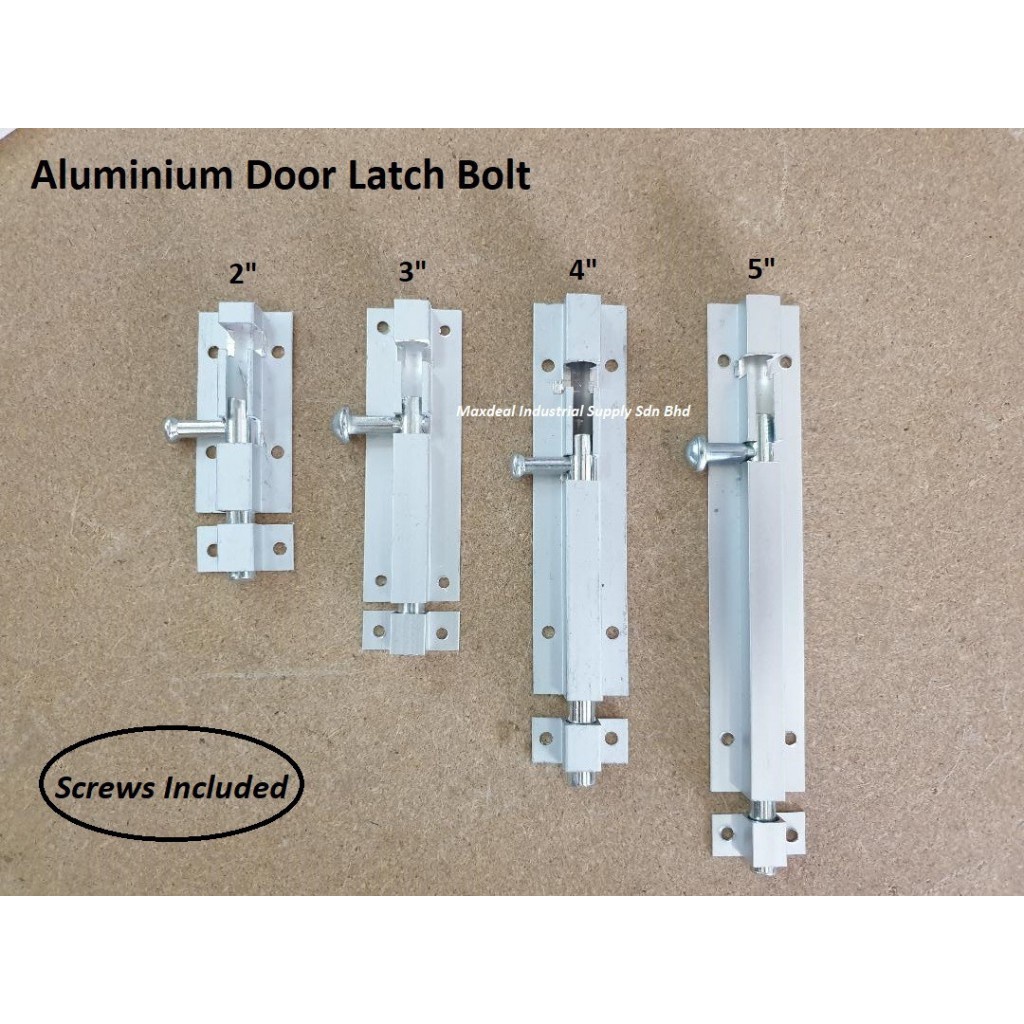 Aluminum Door Latch Bolt / Selak Pintu Aluminium 2" / 3" / 4" / 5