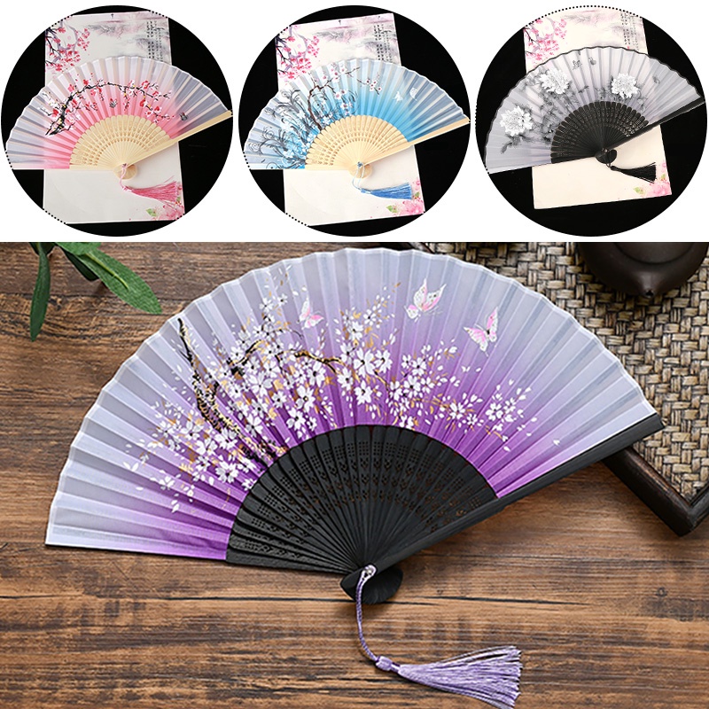 Versatile Must Chinese style antique Japanese retro Folding Fan Durable - Image 2