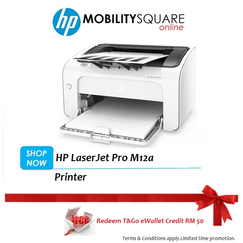 Hp Laserjet Pro M12a Printer Redeem Rm50 Tngo E Wallet Shopee Malaysia