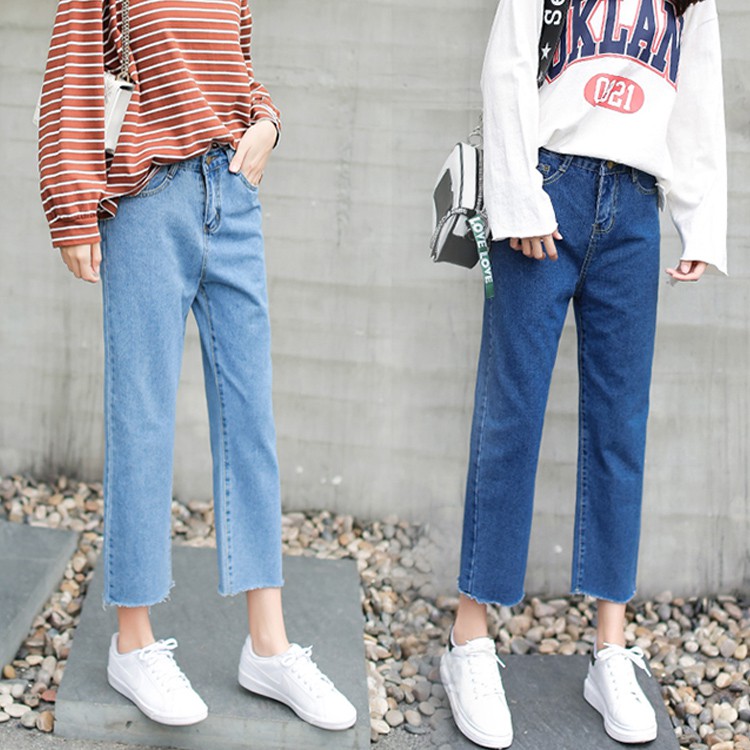 straight loose pants