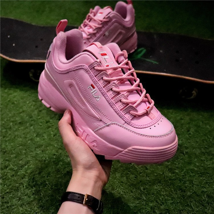 hot pink fila sneakers