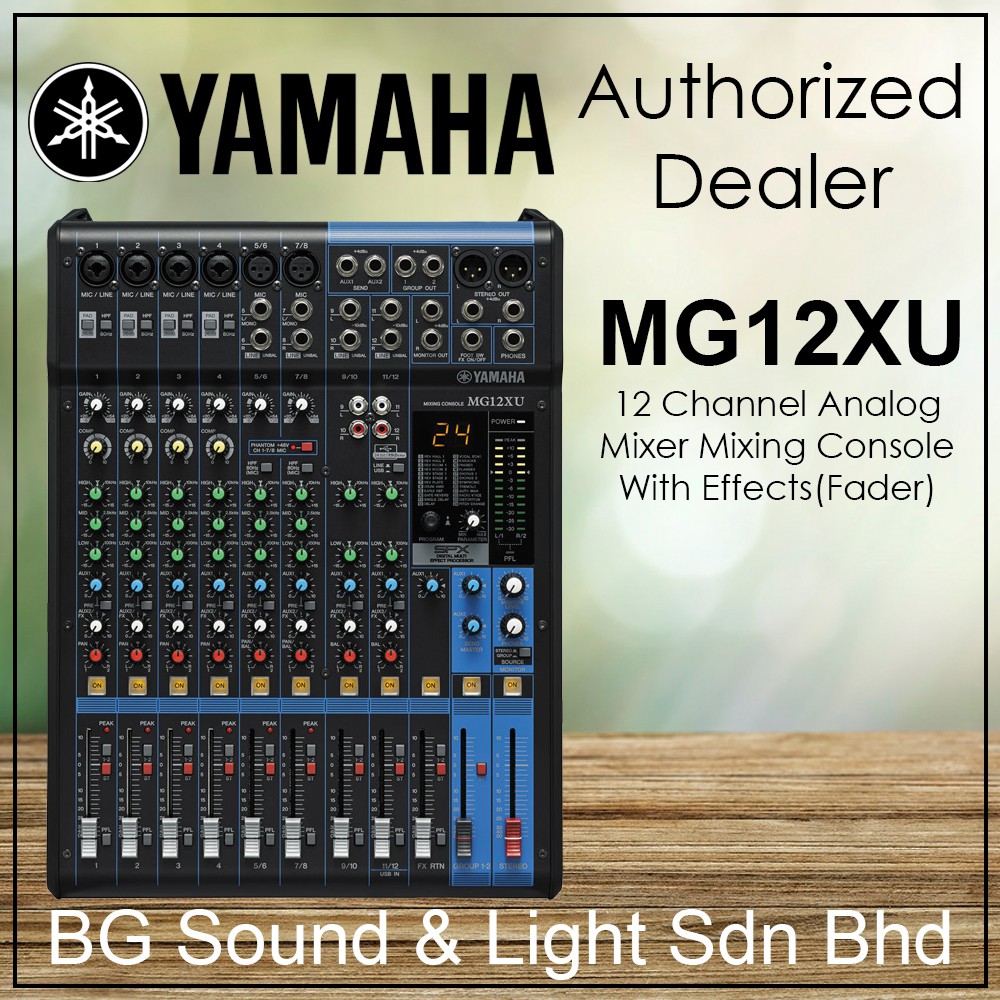 Yamaha Mg12xu 12 Input Mixer With Built In Fx And Usb Interface Mg 12xu 1 Year Warranty Shopee Malaysia