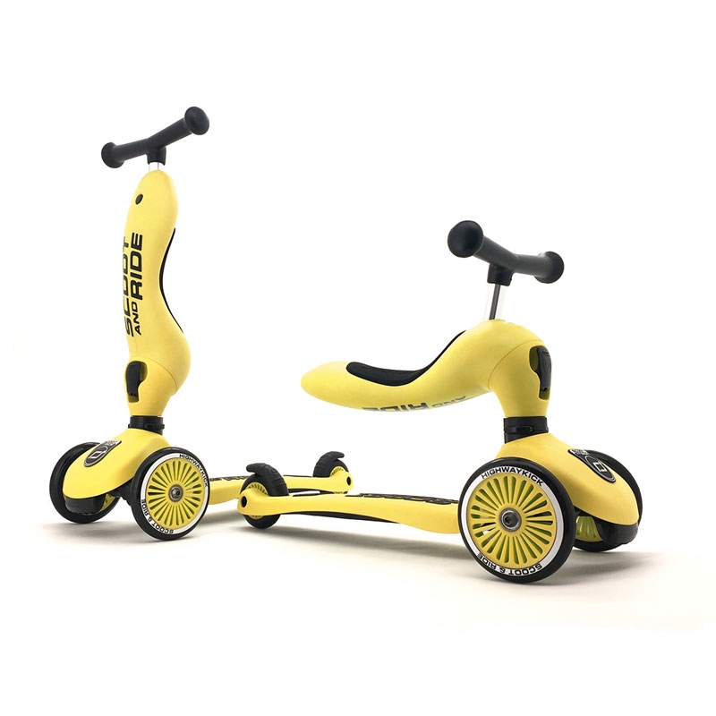 Scoot And Ride 96354 Highwaykick1 Scooter For Toddler 1-5 years - Lemon