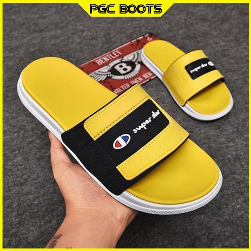 champion sandals yellow