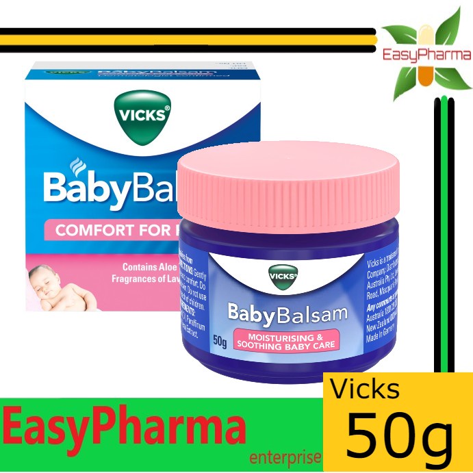 VICKS BABY BALSAM MOISTURISING & SOOTHING BABY CARE 50G Shopee Malaysia