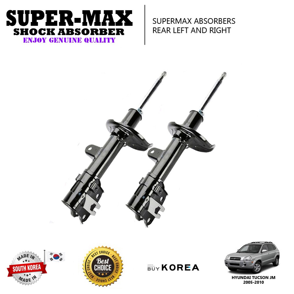 Hyundai Tucson Jm 2005 2010 Rear Left And Right Supermax Gas Shock Absorbers Shopee Malaysia 4134