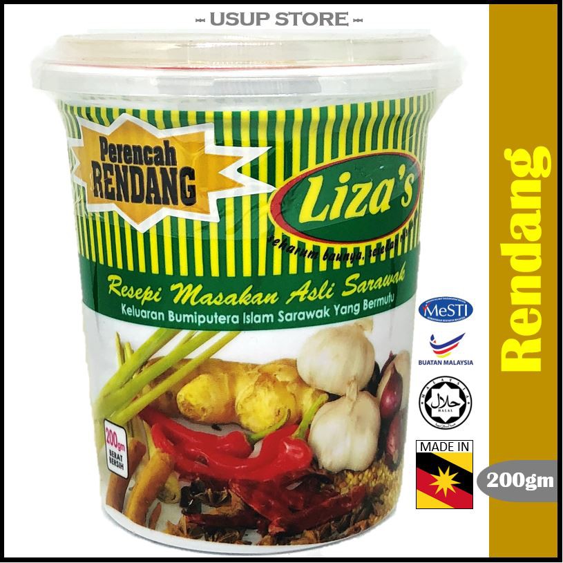 Lizas Rendang Paste Pes Rendang Perencah Rendang Rempah Rendang