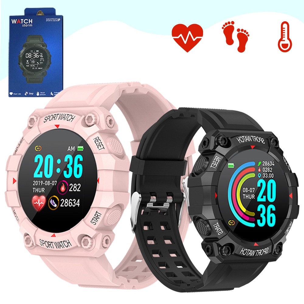 FD68 Smart Watch Fitness Tracker Digital Heart Rate Jam Tangan Sport