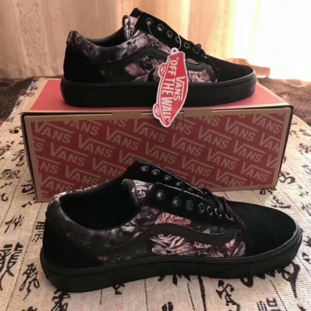 vans floral roses