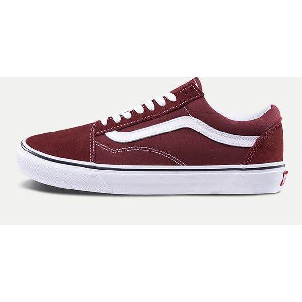 vans old skool canvas maroon