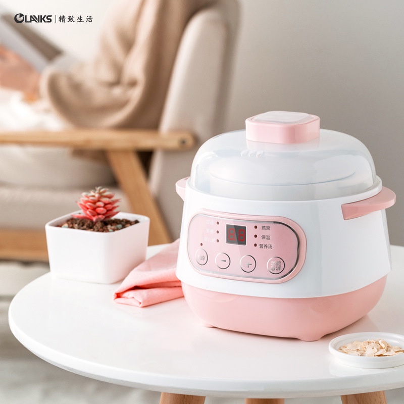 🔥READY STOCK🔥Electric cooker baby porridge can be stewed bird's nest, soup and porridge ceramic 电炖盅婴儿煲粥