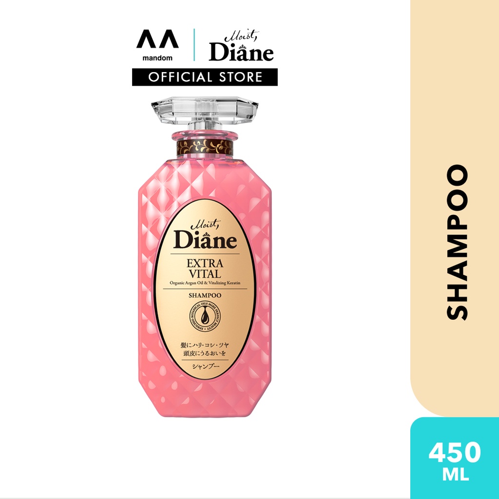 Moist Diane Extra Shine Shampoo Nachfüllpack 330ml – Mit Bio Arganöl & Platin Keratin, Green Tea Set