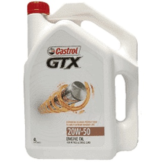 Castrol Gtx 20w 50 Engine Oil 4 Litres Minyak Enjin 20 50 Oil Filter For Proton Cars Minyak Hitam Shopee Malaysia