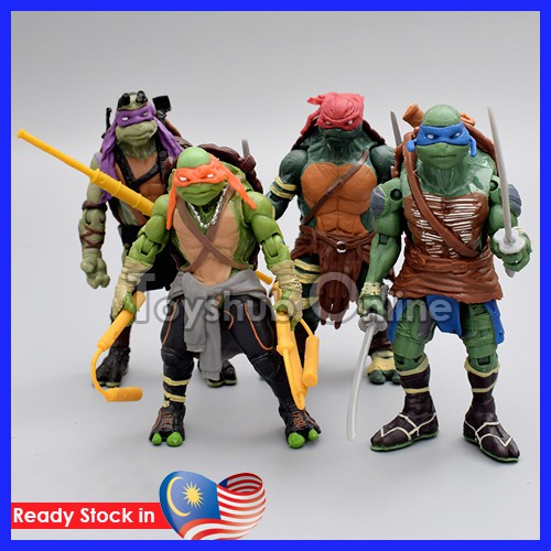 COOL MODEL 4pcs Set Teenage Mutant Ninja Turtles PVC Action Figures Raphael Leonardo Donatello Michelangelo Toys
