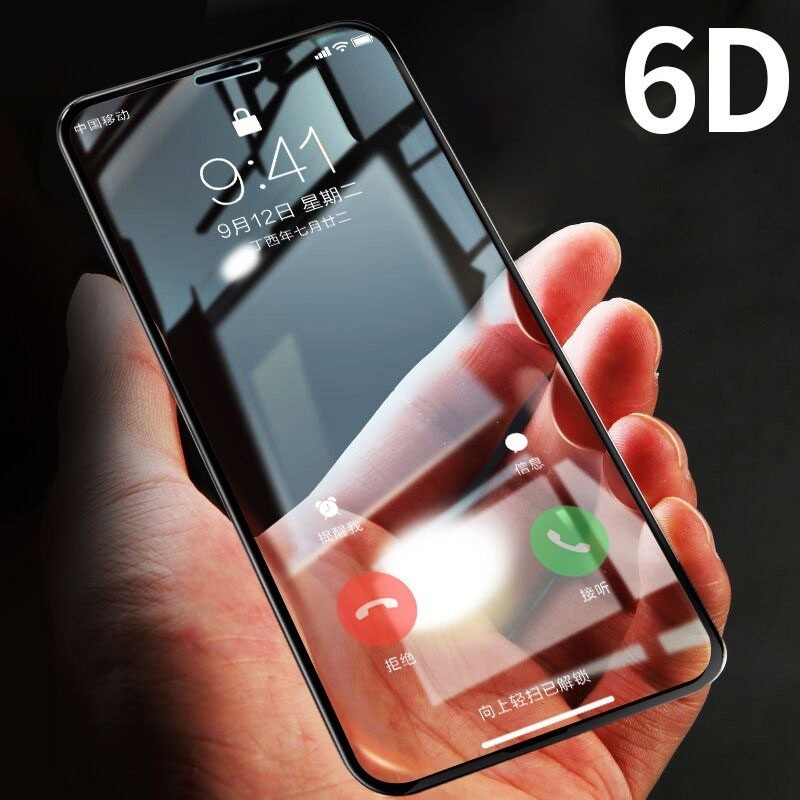 6D Full Screen Curved Tempered Glass Iphone X / XS / XR / XS Max / 11 /