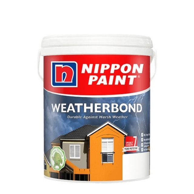 (5 Liter) Nippon Weatherbond Exterior Wall Paint Shopee Malaysia
