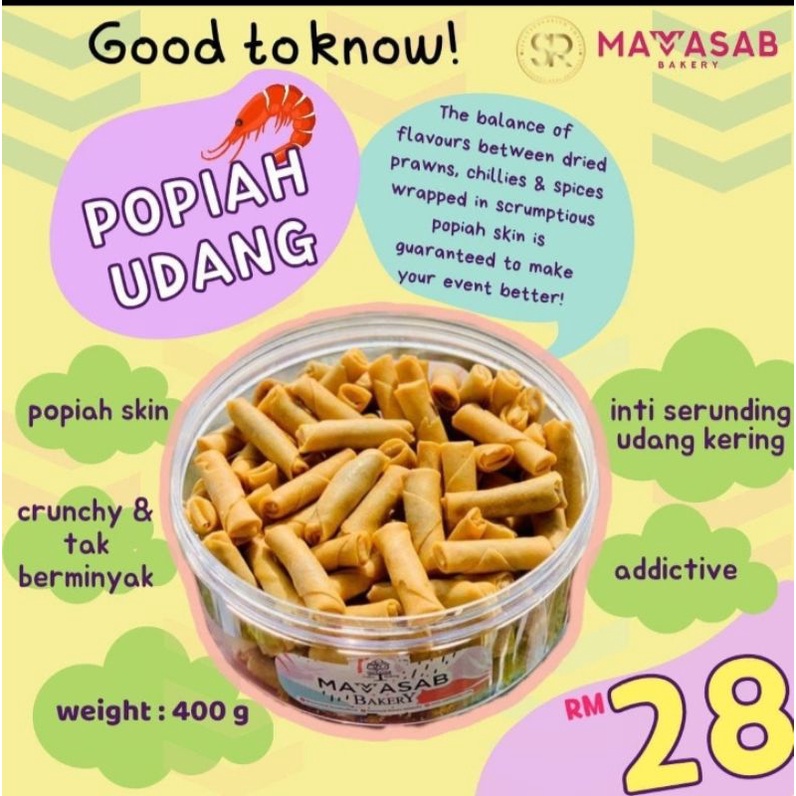 POPIA UDANG PEDAS MAMASAB 400G | KUDAP RAYA | SYAWAL | AIDILDITRI ...