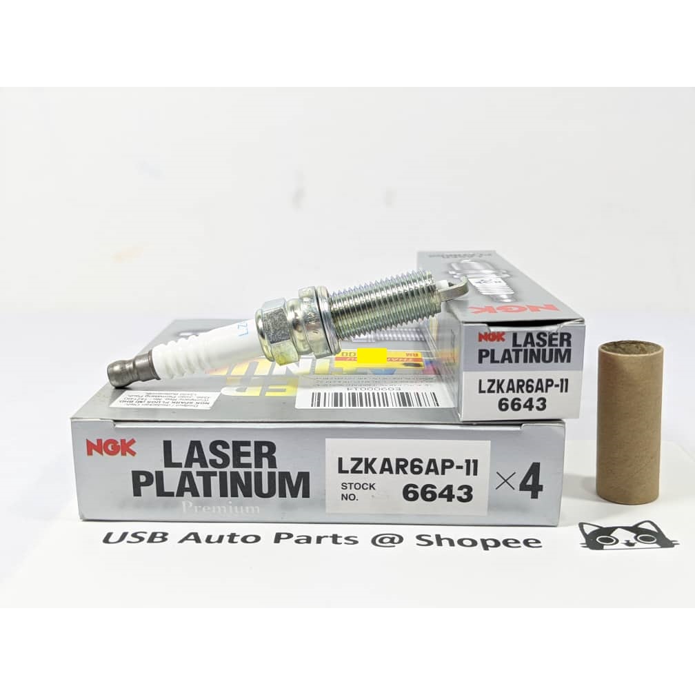 NGK Laser Platinum Spark Plug LZKAR6AP-11 6643 Nissan Almera Grand ...
