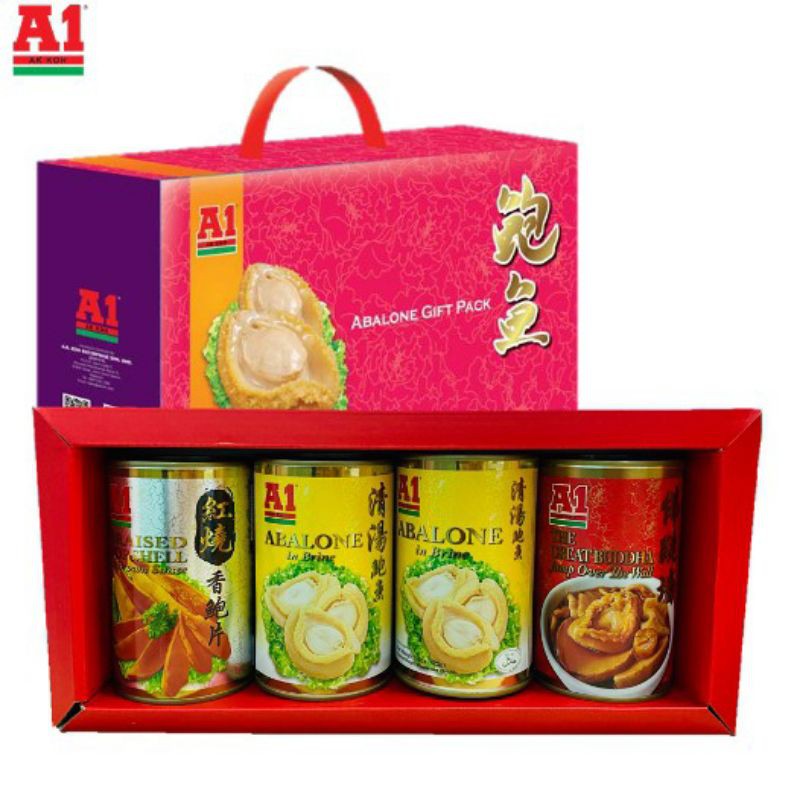 A1鲍鱼 清汤鲍鱼425g x 2 + 红烧香鲍鱼425g x 1 + 佛跳墙425g x 1