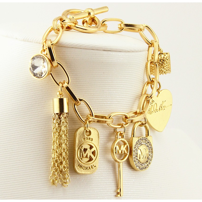 mk lock bracelet